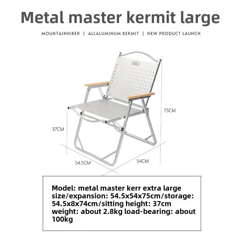 MOUNTAINHIKER New Portable Folding Camping Chairs Tourist Chairs PP/Plastic Wood&Aluminum Alloy Fishing Chairs Outdoor Furniture