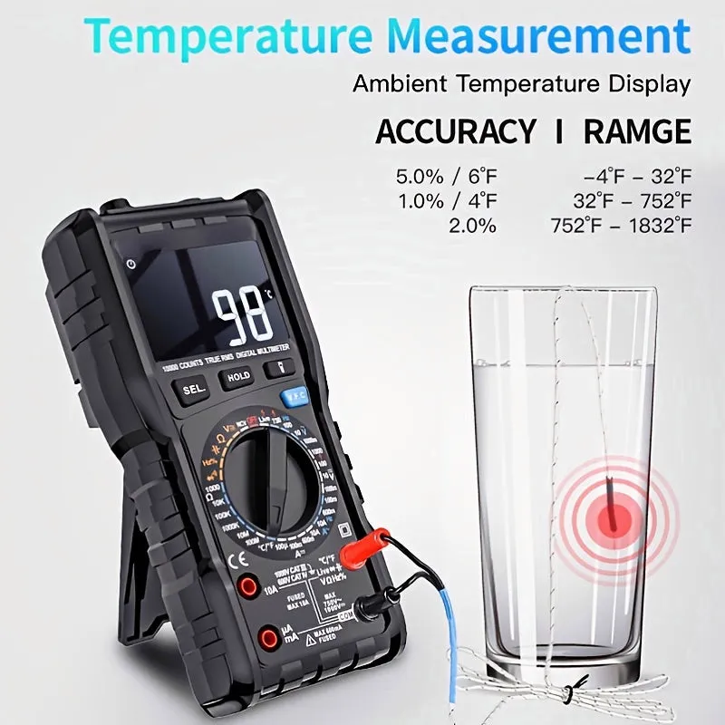 Multifunctional Digital Multimeter 10000 Counts NCV Voltage Current Testing