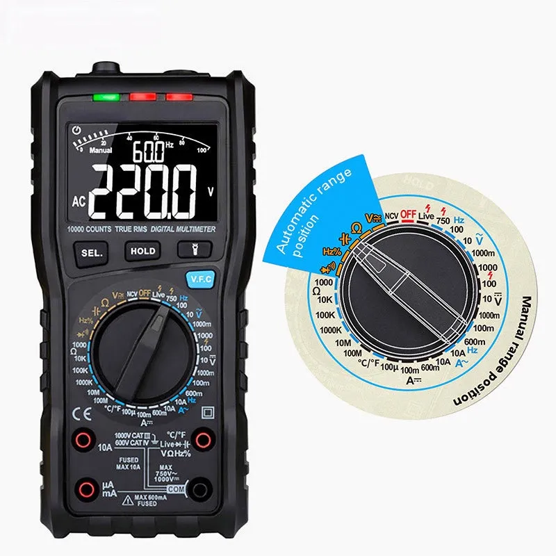 Multifunctional Digital Multimeter 10000 Counts NCV Voltage Current Testing