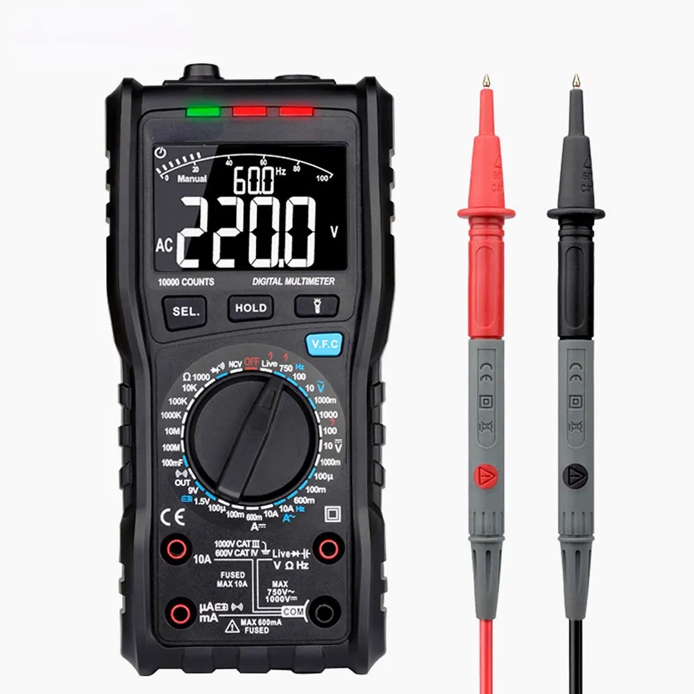 Multifunctional Digital Multimeter 10000 Counts NCV Voltage Current Testing