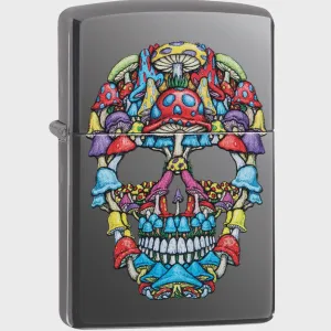 Mushroom Skull Zippo Lighter