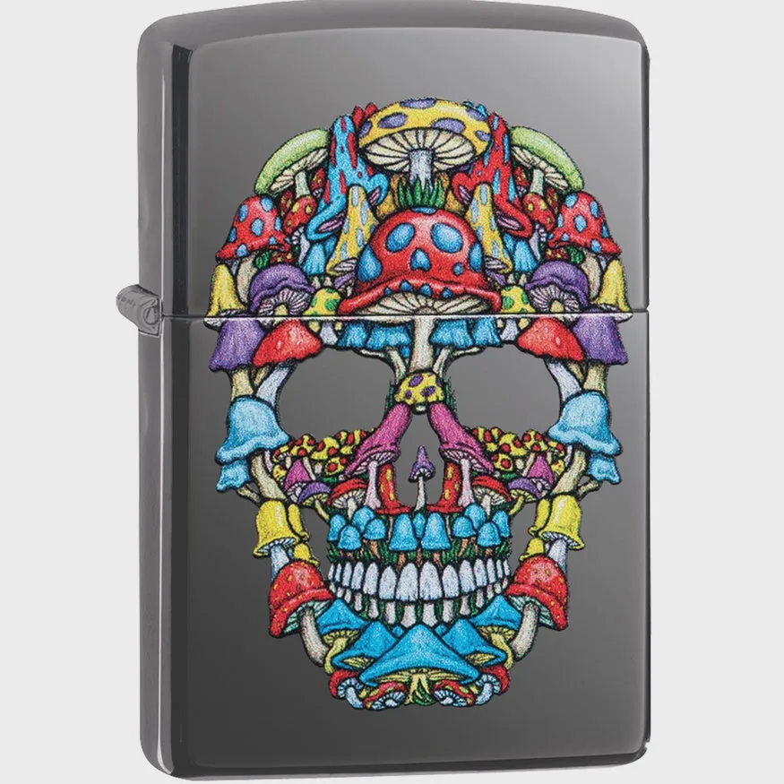 Mushroom Skull Zippo Lighter
