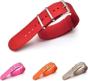 NATO Nylon Watch Band/Watch Strap - Multicolor with Stainless Steel Buckle