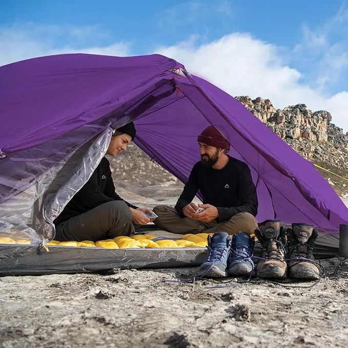 Naturehike Camping Tent, 2/3 Person Double Layer, Instant Easy Setup, Waterproof PU2000mm, 54 MPH Wind Resistance, UPF 50 , Outdoor Tent for Camping, Festivals, Backyard, Sleepovers