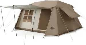 Naturehike Village Camping Tent,4/6/8 Person Tents for Camping, 60S Easy Setup Instant Tent for Family Camping, Car Camping