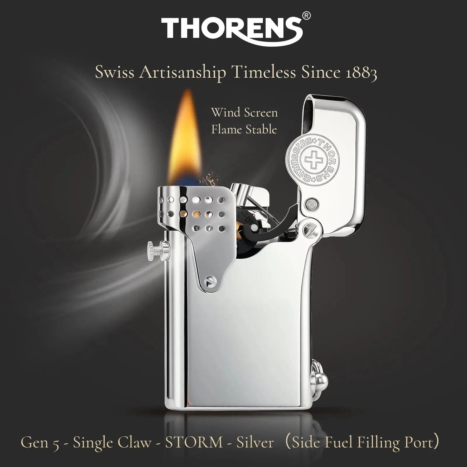 (New) Gen 5 - Single Claw - STORM - Silver（Side Fuel Filling Port）