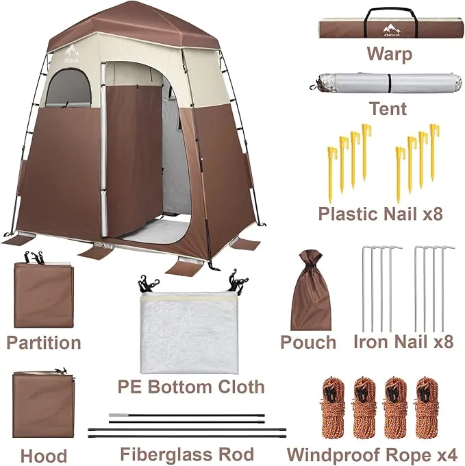 Oileus Pop Up Privacy Tent Portable Shower Tent Beach Changing Room Privacy Tent Camp Toilet Instant Privacy Shelters - Camping Beach Hiking Fishing