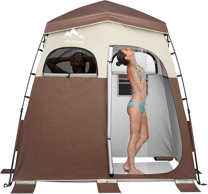 Oileus Pop Up Privacy Tent Portable Shower Tent Beach Changing Room Privacy Tent Camp Toilet Instant Privacy Shelters - Camping Beach Hiking Fishing