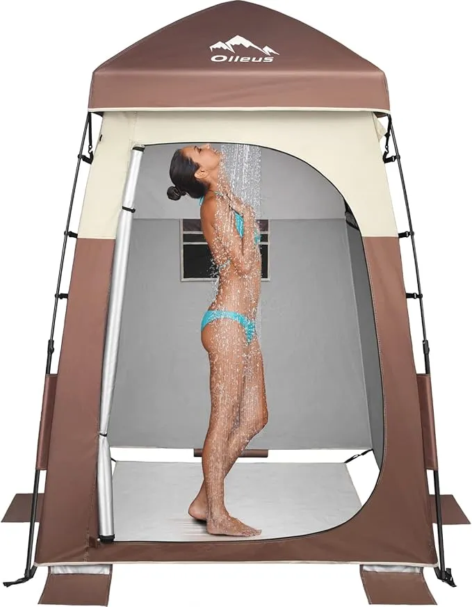 Oileus Pop Up Privacy Tent Portable Shower Tent Beach Changing Room Privacy Tent Camp Toilet Instant Privacy Shelters - Camping Beach Hiking Fishing