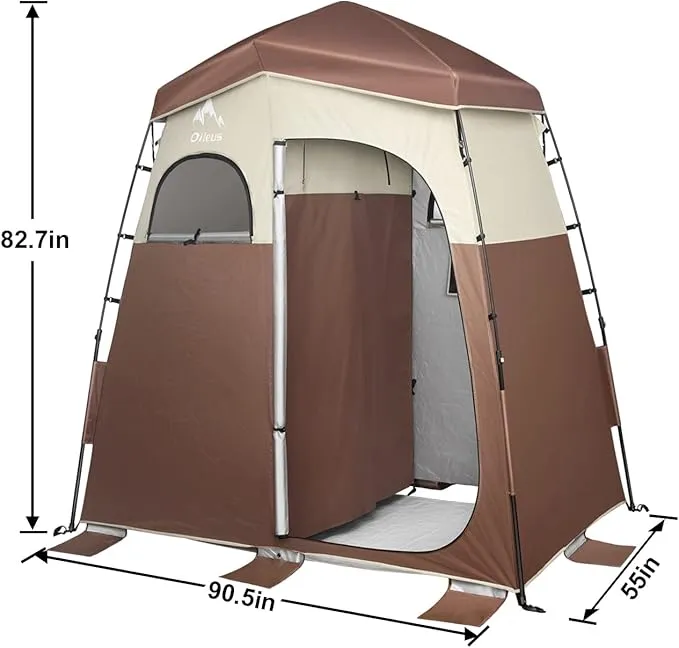 Oileus Pop Up Privacy Tent Portable Shower Tent Beach Changing Room Privacy Tent Camp Toilet Instant Privacy Shelters - Camping Beach Hiking Fishing