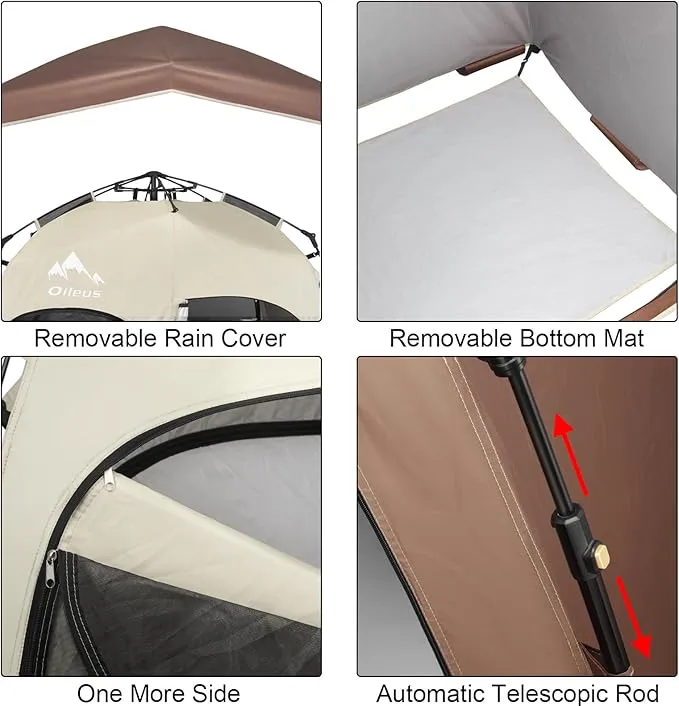Oileus Pop Up Privacy Tent Portable Shower Tent Beach Changing Room Privacy Tent Camp Toilet Instant Privacy Shelters - Camping Beach Hiking Fishing