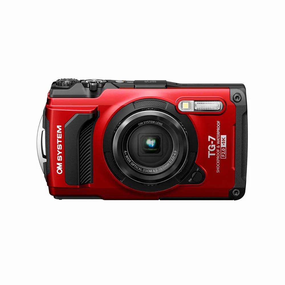 OM SYSTEM Tough TG-7 Digital Camera (Red)