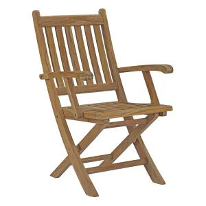 One Marina Outdoor Patio Teak Folding Chair