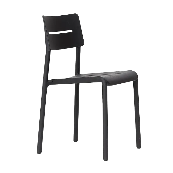 Otto outdoor dining chair black