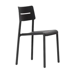 Otto outdoor dining chair black