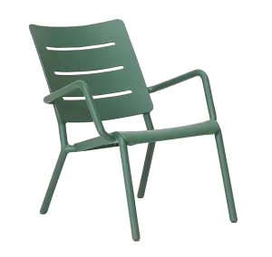Otto outdoor lounger chair green