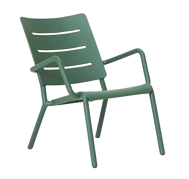 Otto outdoor lounger chair green