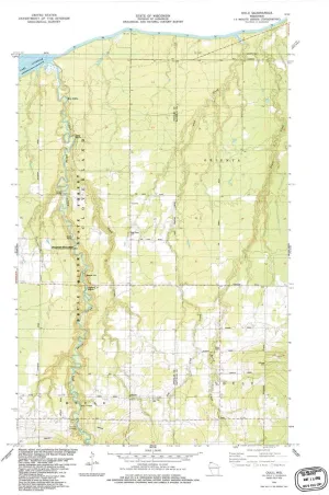 Oulu WI topo map, 1:24000 Scale, 7.5 X 7.5 Minute, Historical, 1984, Updated 1984, 29.18 x 22.29 in