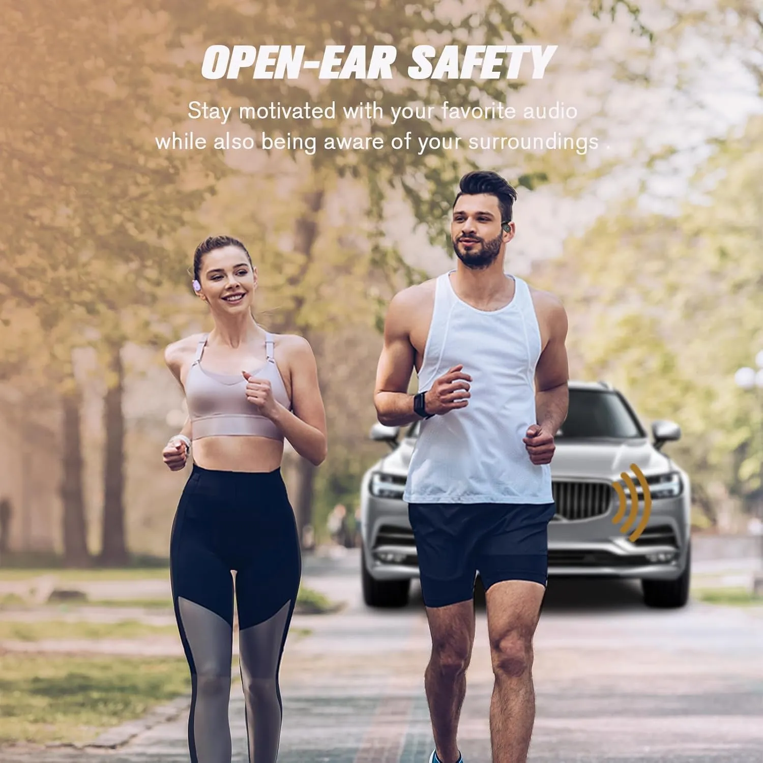 Out of Ear Open Ear Headphones Outside The Ear Wireless Ear Hanging Bluetooth Headset Ows Over The Ear Open Ear Buds Earbuds Outside The Ear Headphones Bone Air Conduction Earbuds Skin Tone