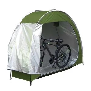 Outdoor Bike Tent Storage Shed Covers Waterproof & Sunproof Silver Coated 210D Oxford Bicycle Storage Shed For Garden