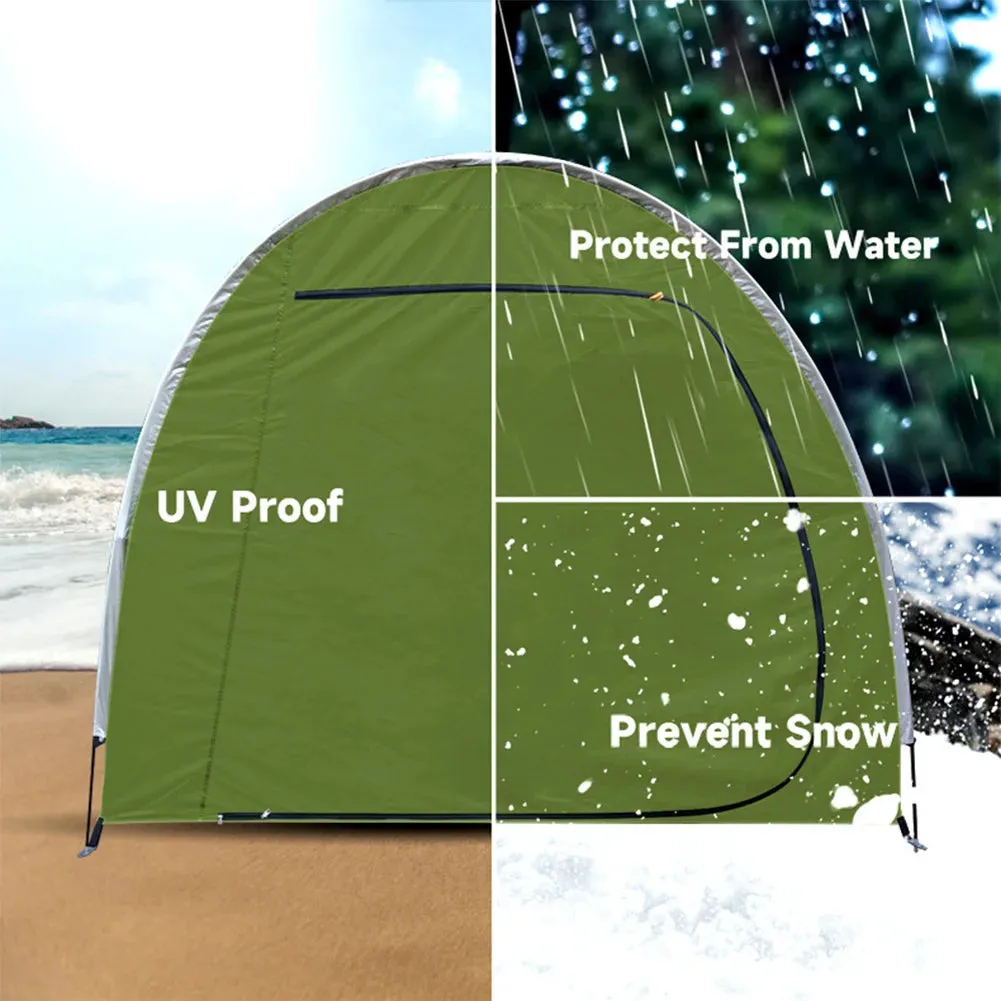 Outdoor Bike Tent Storage Shed Covers Waterproof & Sunproof Silver Coated 210D Oxford Bicycle Storage Shed For Garden