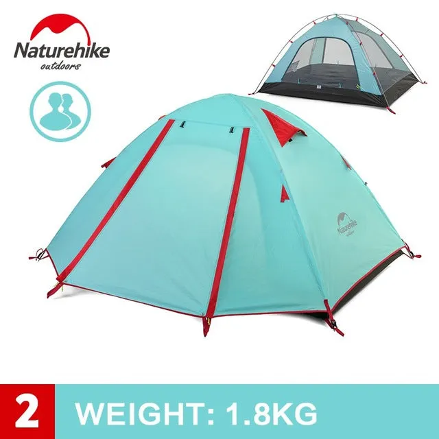 Outdoor Camping Aluminum Travel Tents Person NH 3-4 Excellent service Double New Tent Layer Tent Pole Camping Hike Digital NatureHike Arrived