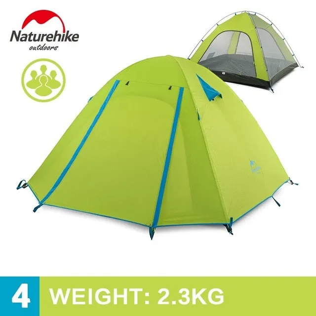 Outdoor Camping Aluminum Travel Tents Person NH 3-4 Excellent service Double New Tent Layer Tent Pole Camping Hike Digital NatureHike Arrived