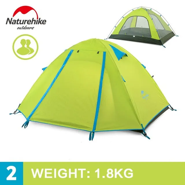 Outdoor Camping Aluminum Travel Tents Person NH 3-4 Excellent service Double New Tent Layer Tent Pole Camping Hike Digital NatureHike Arrived