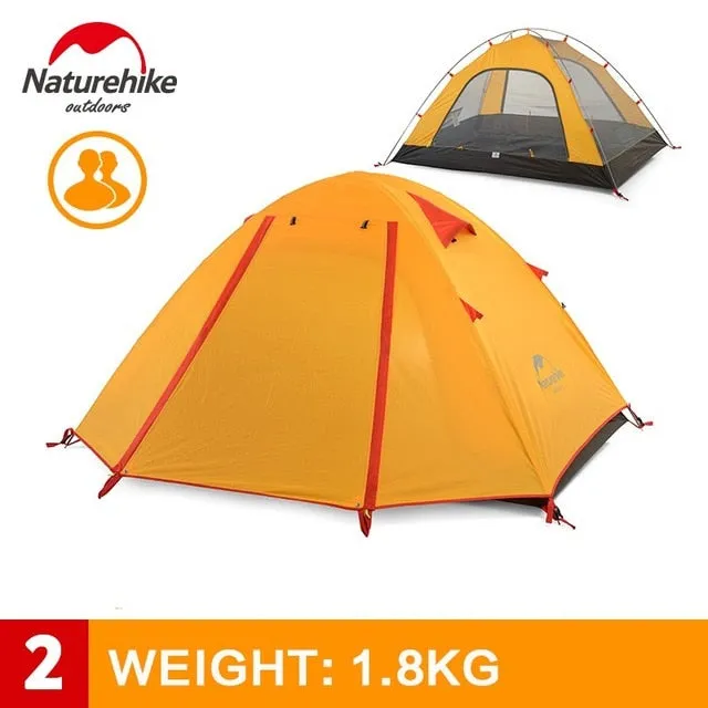 Outdoor Camping Aluminum Travel Tents Person NH 3-4 Excellent service Double New Tent Layer Tent Pole Camping Hike Digital NatureHike Arrived