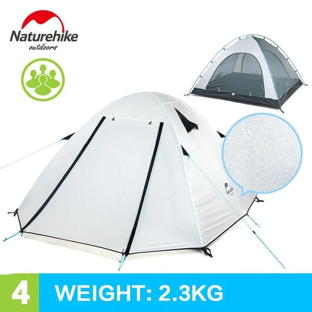Outdoor Camping Aluminum Travel Tents Person NH 3-4 Excellent service Double New Tent Layer Tent Pole Camping Hike Digital NatureHike Arrived