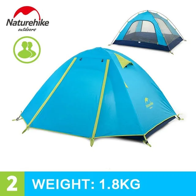 Outdoor Camping Aluminum Travel Tents Person NH 3-4 Excellent service Double New Tent Layer Tent Pole Camping Hike Digital NatureHike Arrived