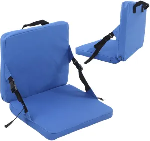 Outdoor Chair Cushion Stadium Seat Back Chair Cushion, Portable Folding Chair Seat Cushion with Strap, Wear 600D Oxford Cloth and Soft Sponge Thickened Seat Back