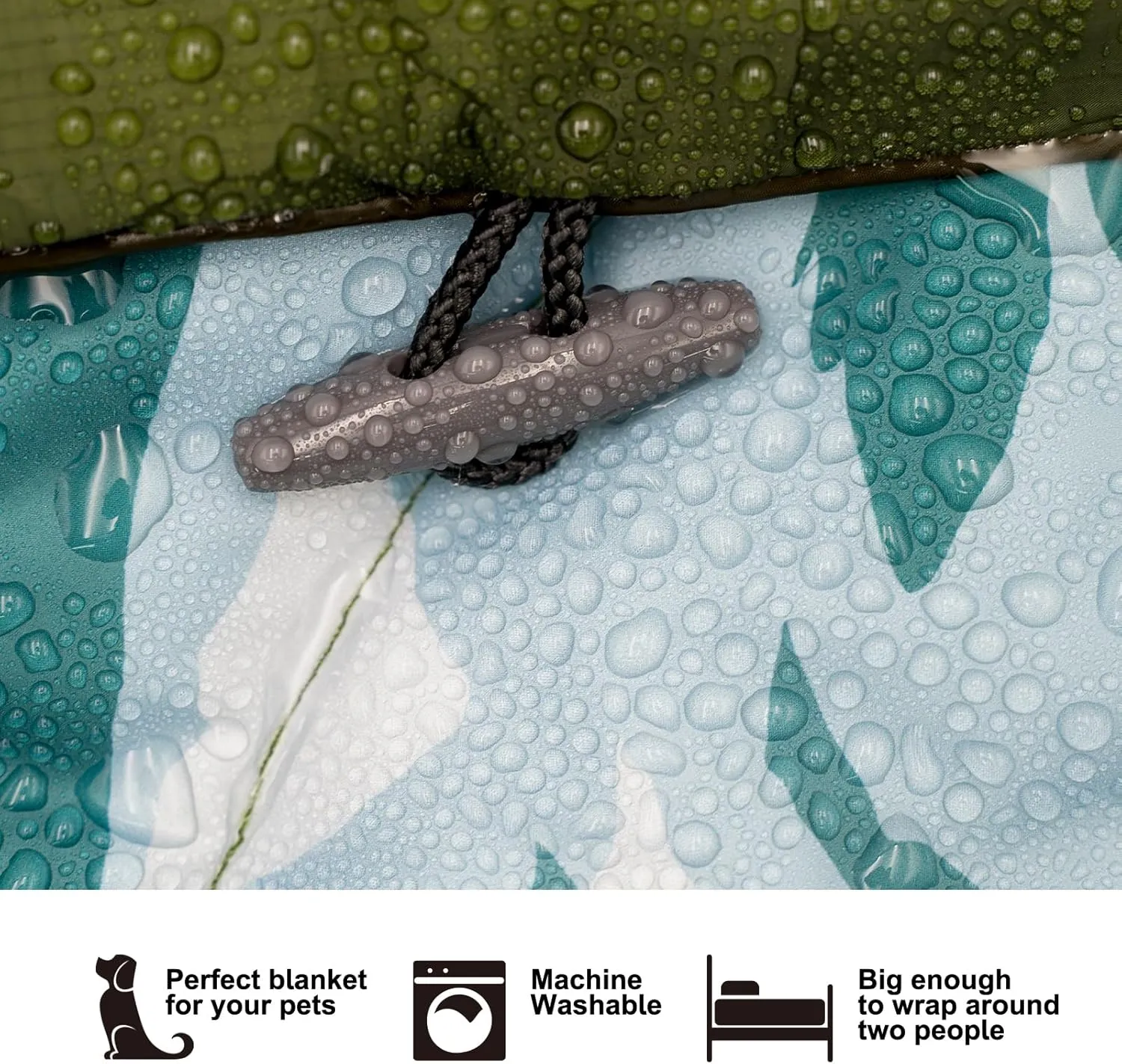 Outdoor Puffy Camping Blanket, Lightweight Windproof Warm Stadium Blanket, Packable Travel Camping Quilt for Cold Weather, Hiking, Backpacking, Sleeping, Hammock, Adventure 78"x 56"