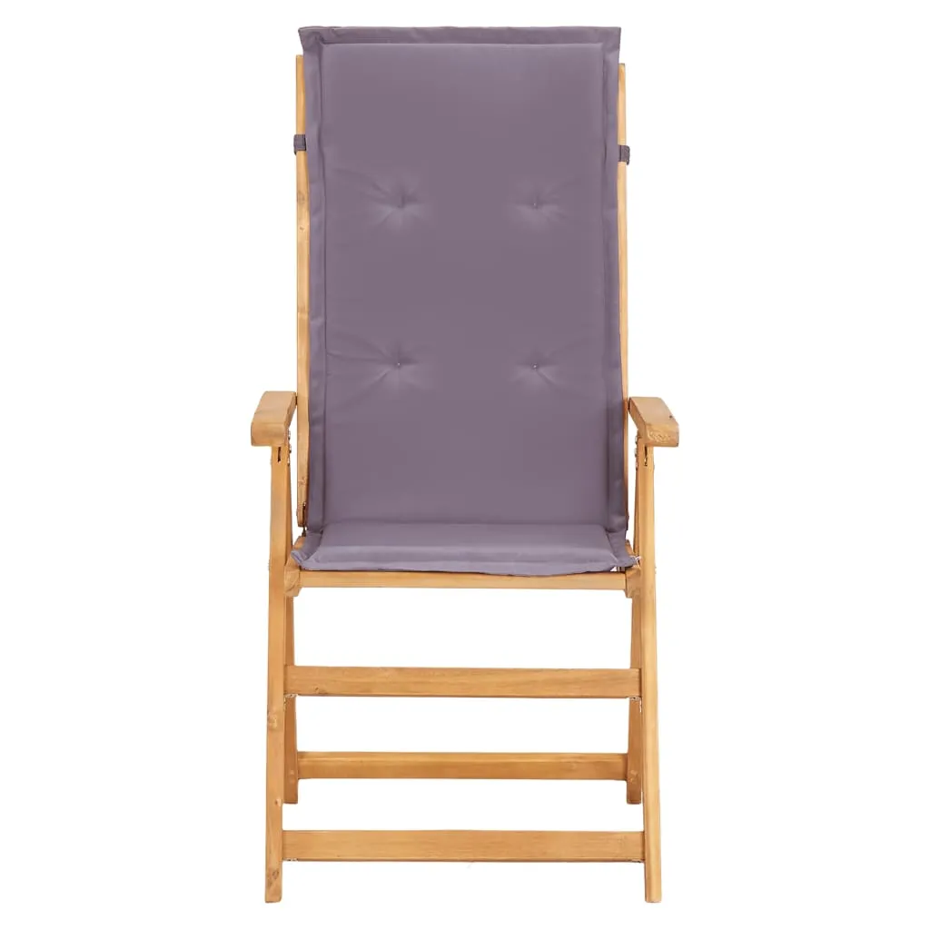 Outdoor Recliner Chairs 2 Pcs Patio Reclining Chair Solid Wood Acacia