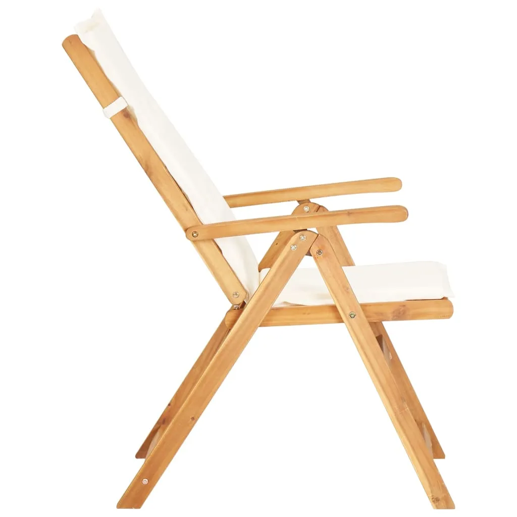 Outdoor Recliner Chairs 2 Pcs Patio Reclining Chair Solid Wood Acacia