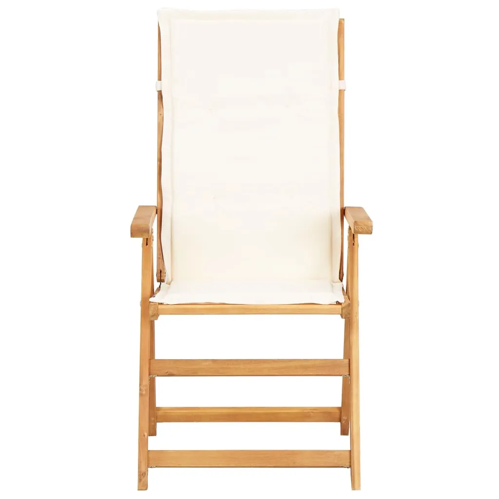 Outdoor Recliner Chairs 2 Pcs Patio Reclining Chair Solid Wood Acacia