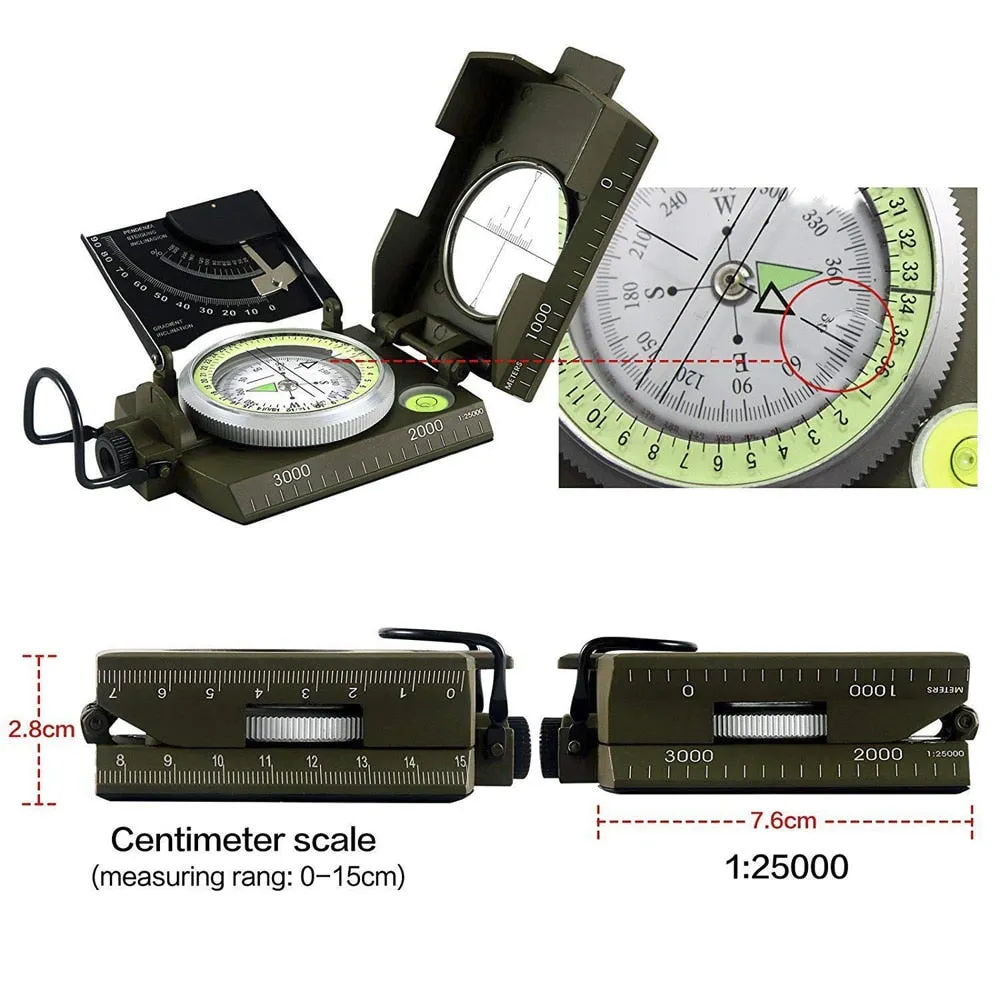 Outdoor Survival Military Compass