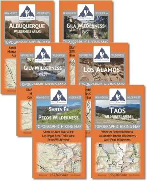 Outdoor Trail Maps New Mexico Hiking Pack - Complete Set (2023)
