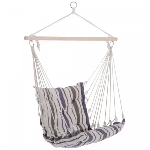 Outsunny Portable Hanging Woven Hammock Seat Rope Swing Chair Sleeping Bed For Outdoor Garden Yard C|Outsunny Chaise Balancoire En Corde Tissee Pour Siege De Hamac Suspendu Portable Lit De Couchage Pou