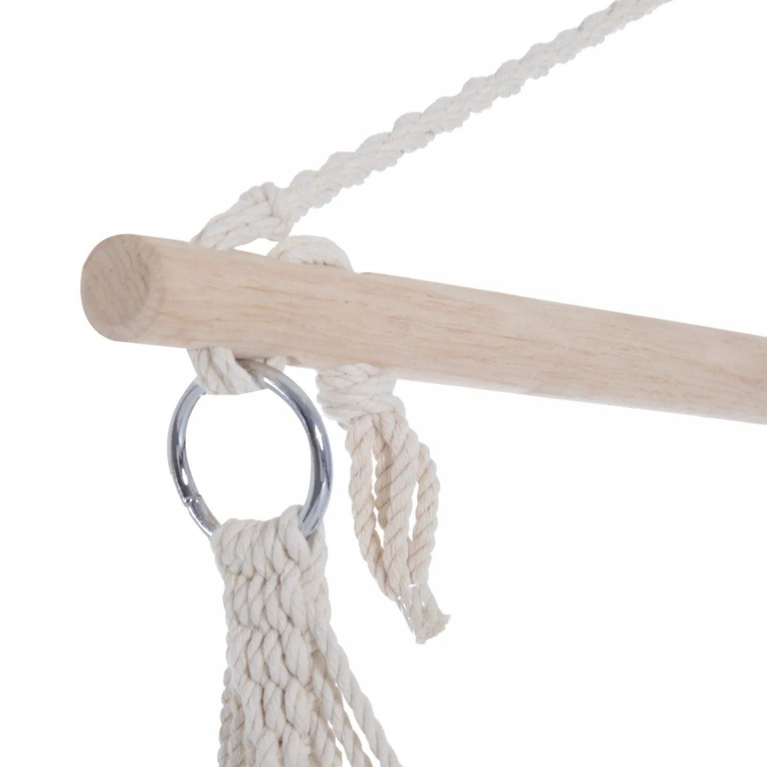Outsunny Portable Hanging Woven Hammock Seat Rope Swing Chair Sleeping Bed For Outdoor Garden Yard C|Outsunny Chaise Balancoire En Corde Tissee Pour Siege De Hamac Suspendu Portable Lit De Couchage Pou