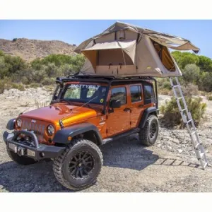 Overlander Roof Tent 2 Person Tent Coyote Tan Smittybilt