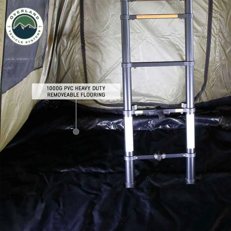 OVS HD Nomadic 2 Roof Top Tent Annex Green Base With Black Floor & Travel Cover