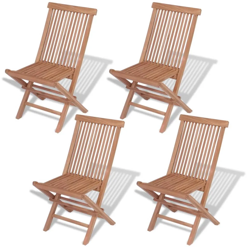 Patio Folding Chairs Outdoor Garden Camping Lawn Chair Solid Wood Teak