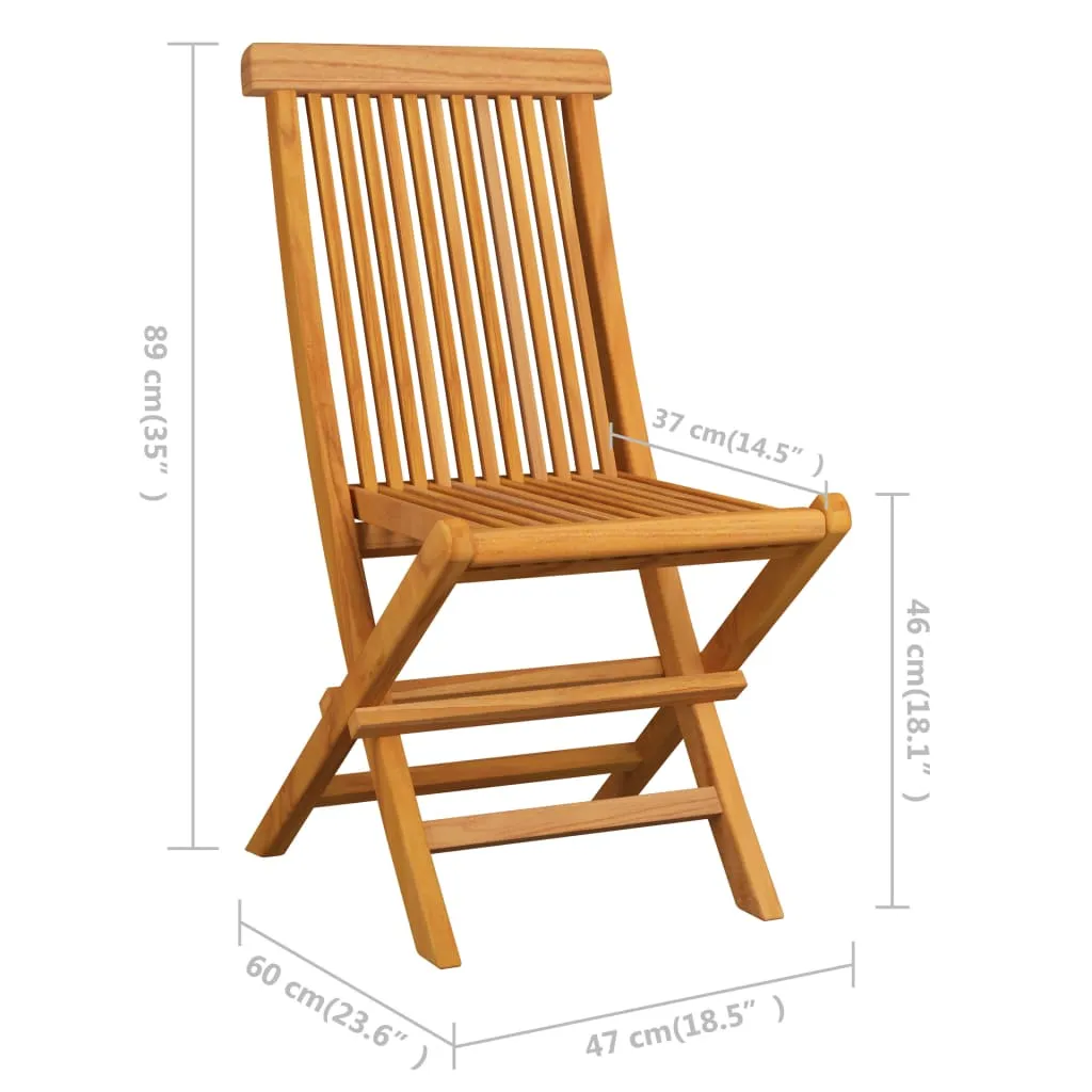 Patio Folding Chairs Outdoor Garden Camping Lawn Chair Solid Wood Teak