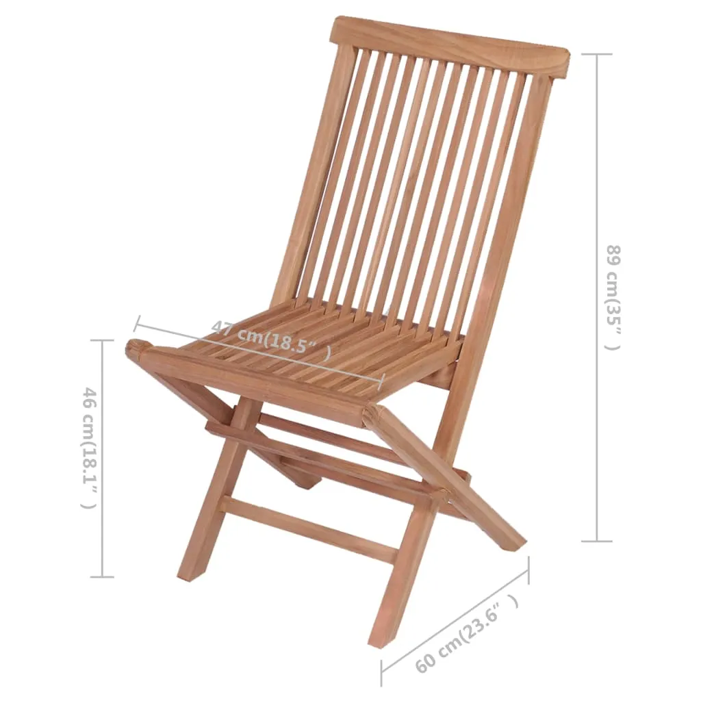 Patio Folding Chairs Outdoor Garden Camping Lawn Chair Solid Wood Teak