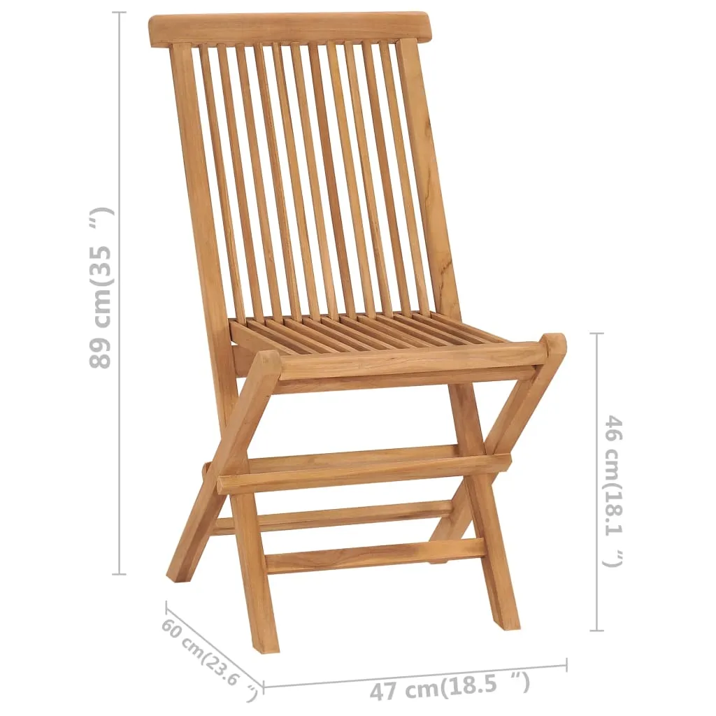 Patio Folding Chairs Outdoor Garden Camping Lawn Chair Solid Wood Teak