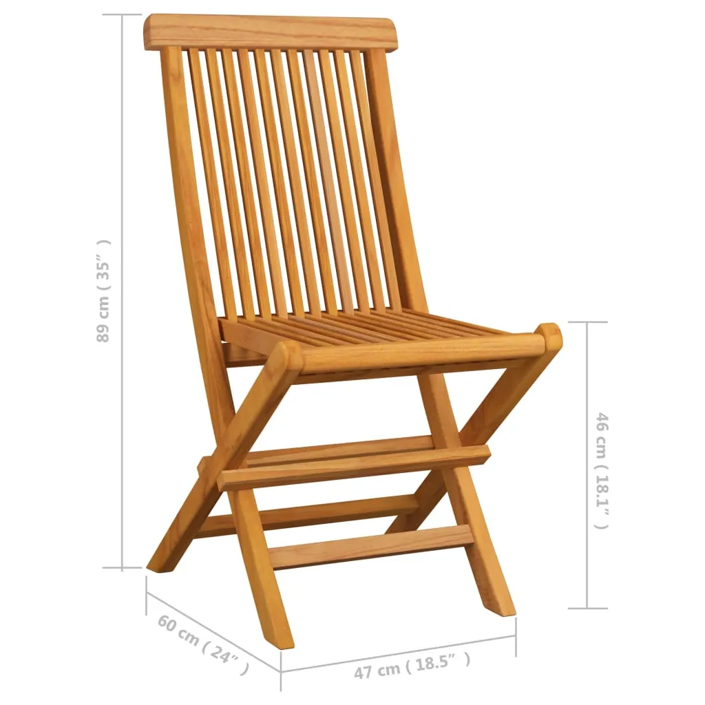 Patio Folding Chairs Outdoor Garden Camping Lawn Chair Solid Wood Teak
