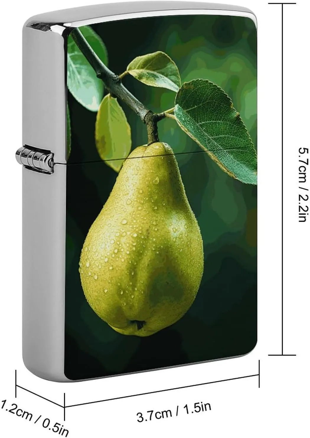Pears on The TreeLighter Case Waterproof Lighter Sleeve Lighters Protective Cover with Graffiti Design