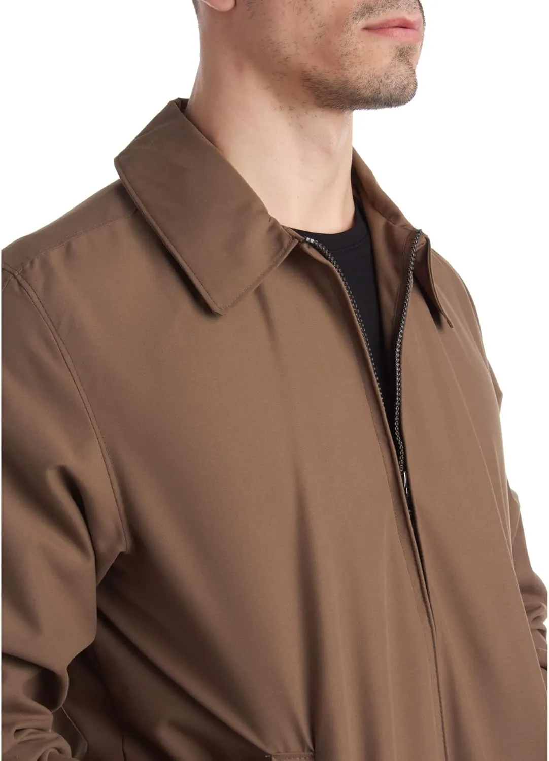 Perry Ellis Golf Jacket – Microfiber Lightweight Jacket Waterproof Full Zip Golf Windbreaker For Men (Sizes S–3XL)