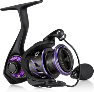 Piscifun Viper X Spinning Reels, Carbon Fiber 33LBs Max Drag, 10 1 Shielded BB, Saltwater Freshwater Spinning Fishing Reel, 5.2:1/6.2:1, 500, 1000, 2000, 3000, 4000, 5000 Series